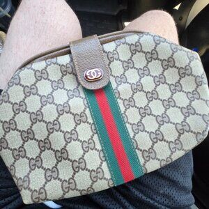 Authentic GUCCI Vintage 70s - 80s Accessory Pouch Bag Clutch